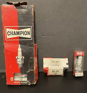 VTG NOS Champion Spark Plugs RF-11Y Qty. 8 Made In The USA - Picture 1 of 6