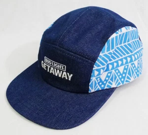 Bud Light Getaway Blue Denim 5 Panel Snapback Hat - Picture 1 of 12