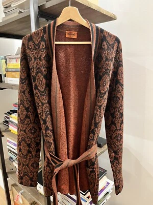 Missoni Men’s Medium Three-Quarter Length Kimono-Style Cardigan Sweater - Image 1 of 4