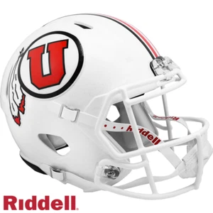 *SALE* UTAH UTES WHITE FULL SIZE SPEED REPLICA  NCAA FOOTBALL HELMET! - Picture 1 of 1