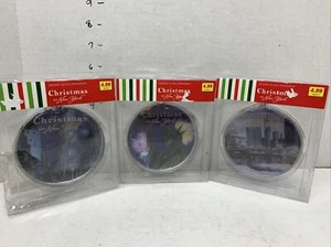 Set 3 Christmas In New York Genuine Glass Ornament Buildings Statue Of Liberty - Picture 1 of 7