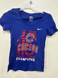 The Nike Tee Chicago Cubs World Series Damen T-Shirt Gr. Small Blau - Bild 1 von 4