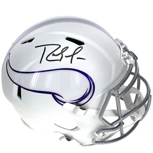 Casco de velocidad de tamaño completo autografiado por Randy Moss Minnesota Vikings certificado de autenticidad firmado - Imagen 1 de 5