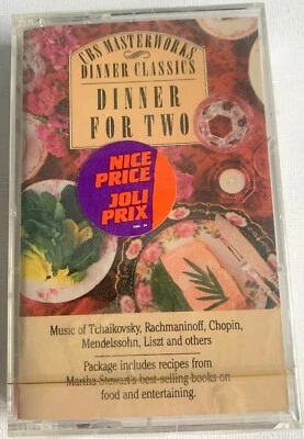 CBS MASTERWORKS:DINNER CLASSICS:DINNER FOR TWO-CASSETE TAPE FACTORY SEALED (CLAS - Image 1 of 2