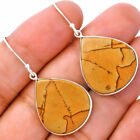 Natural Picture Jasper 925 Sterling Silver Earrings Jewelry E-1001