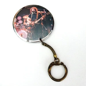Grateful Dead Keychain Vintage 1984 Jerry Garcia Tiger JG JGB Keyring Key Chain - Picture 1 of 12