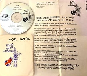 2/14/92 ROCK OVER LONDON KEITH RICHARDS LIVE (5:30), GARY MOORE (INTERVIEW/TUNE) - Picture 1 of 2