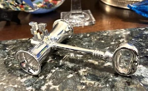 Art Deco Heavy SilverPlate/stainless Barware Double Jiggers Bottle Opener Combo - Picture 1 of 8