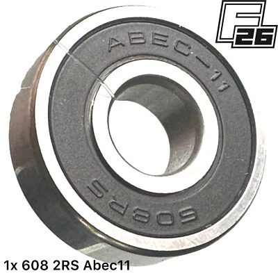 Fantic26 Stunt Scooter Skateboard Inliner Cuscinetti a sfera 608 2 RS (1pz.) Abec 11 - Immagine 1 di 4