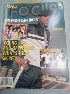 Right On Focus Magazine New Edition Cover The Jets 5-star January 1987 - Picture 1 of 9