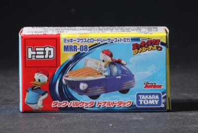 Takara Tomy Tomica MRR-08 Mickey Mouse & Road Racers Coupe Donald Duck Mini Car - Image 1 of 3