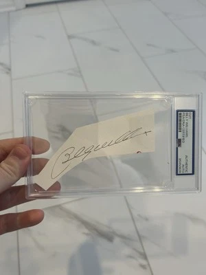 Billy Williams Signed Cut PSA Encapsulated Autograph - Image 1 of 4