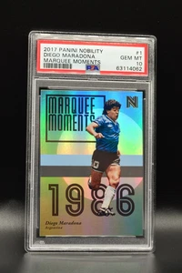 Diego Maradona Nobility Marquee Moments PSA10 Panini 2017 Argentina Holo #1 Pop7 - Picture 1 of 2