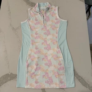 Pebble Beach DryLuxe Performance Sleeveless Golf Tennis Dress Womens Medium Blue - Picture 1 of 7