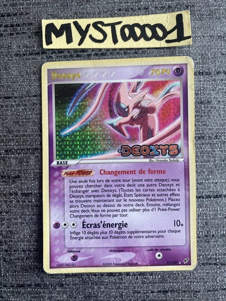 Carte Pokemon Deoxys 17/107 Holo Reverse Stamp Ex Deoxys Français Occasion - Photo 1/4