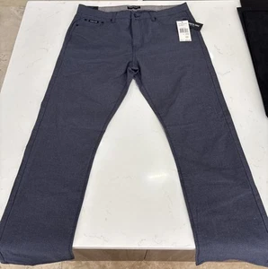 NWT Mens KENNETH COLE Stretch Techni-Cole Performance Pants Blue 34 W 30 L - Picture 1 of 8