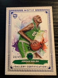 2023 Motif Gallery Certification Ultramarine Blue /49 Jordan Walsh #62 Rookie RC - Bild 1 von 1