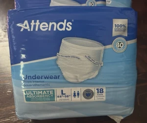 Attende Intimo Monouso Adulto Pull On GRANDE Bianco Pesante 18 Ct-APP0730 - Foto 1 di 2