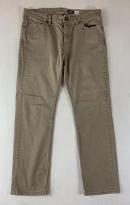 Volcom Jeans Mens Size 36 Solver Beige Modern Straight Pants 36x30 - Picture 1 of 8