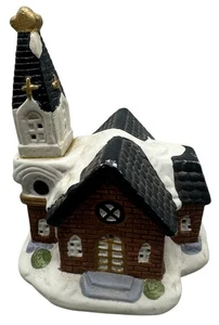 Noma Dickensville Sammlerstücke Keramik verschneite Kirche Weihnachtsdorf Deko LESEN - Bild 1 von 6