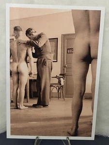 4x6 pulgadas. Foto reimpresa - Examen físico militar - Interés gay - Imagen 1 de 3