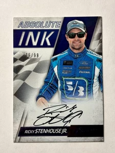 2017 Panini Ricky Stenhouse Jr Absolute Ink Spectrum Blue #/99 Roush Fenway - Picture 1 of 2