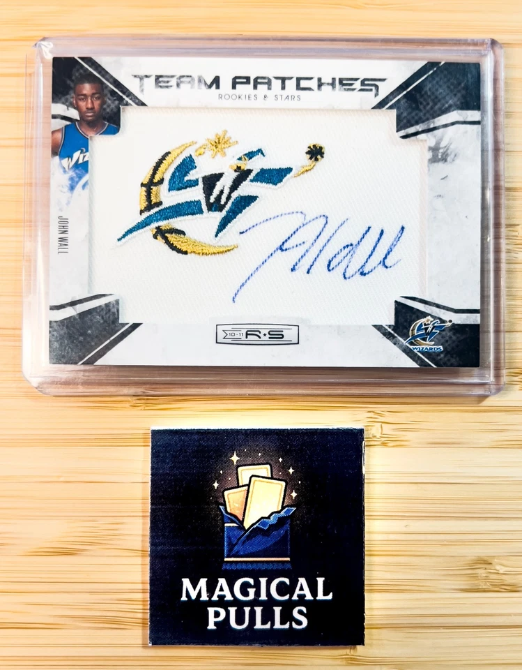 2010-11 John Wall Panini Rookies & Stars - Rookie Team Patches # /454 Auto RC - Image 1 of 2