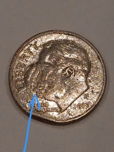 2015p Roosevelt Dime Error - Picture 1 of 4