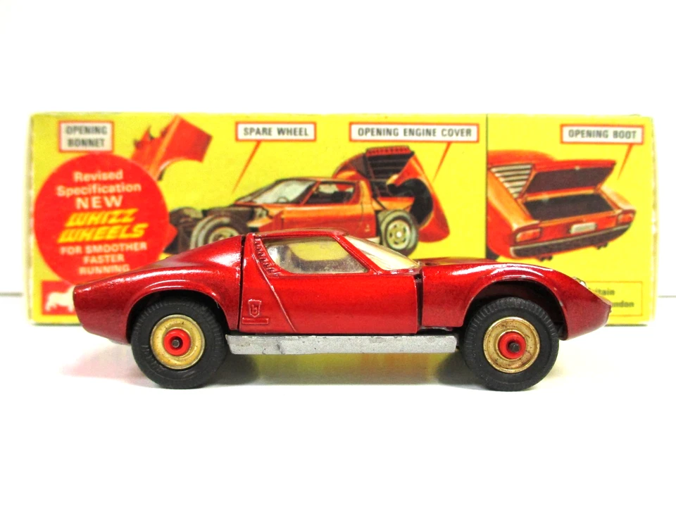 CORGI TOYS - WHIZZWHEELS - LAMBORGHINI MIURA P400 GT (MAROON) - BOX - Image 1 of 4