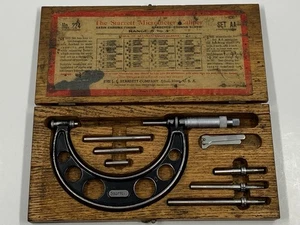 Starrett No. 224 Micrometer Caliper Set AA - 0-4" Range - Precision Tool - Picture 1 of 10