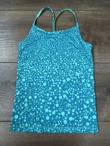 Ivivva By Lululemon Teal Blue Tank Top Racerback Girls 8 - Picture 1 of 4