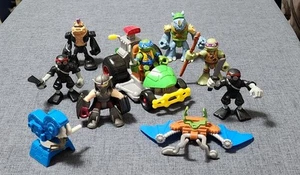 Lot Imaginext Teenage Mutant Ninja  Turtles Shredder Foot Soldier Bebop Rock  - Picture 1 of 6