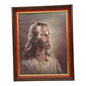 Vintage Jesus Christ Framed Picture~Kriebel & Bates~Art Litho~Religious Decor - Picture 1 of 9