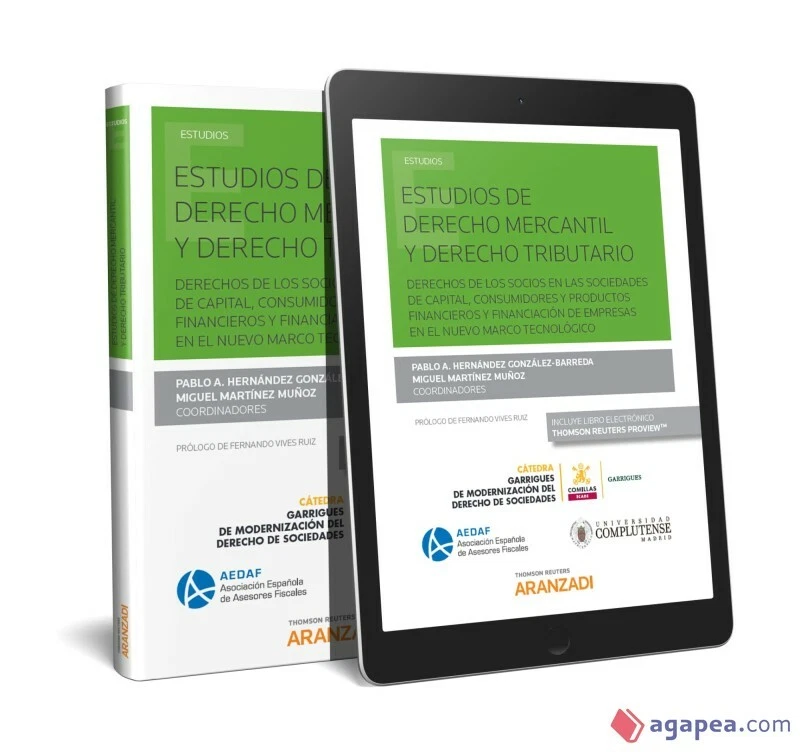 ESTUDIOS DE DERECHO MERCANTIL Y DERECHO TRIBUTARIO - Imagen 1 de 1