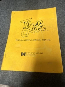Data East TWO CRUDE Arcade Video Game Manual - good used original - Picture 1 of 5
