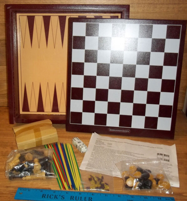 Chaturanga Bookshelf Chess Game From India Front Porch Classics Wooden Box  02040