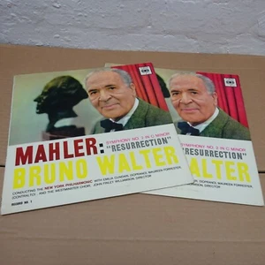 BRG 72052/3 MAHLER Symphony no 2 NEW YORK PHIL BRUNO WALTER CBS MONO 2LP EX - Picture 1 of 10