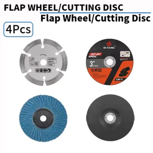 4Pcs 75mm Diamond Cutting Disc Flap Disc Cut-Off Wheel For Angle Grinder Tools - Picture 1 of 6