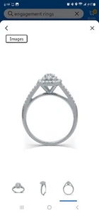 1/2 Carat T.W. Emerald Halo Diamond 10kt White Gold Engagement Ring - Picture 1 of 3