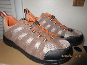 ANODYNE LEATHER MEN'S DIABETIC WALKING SIZE 10.5 W SHOES - Picture 1 of 3