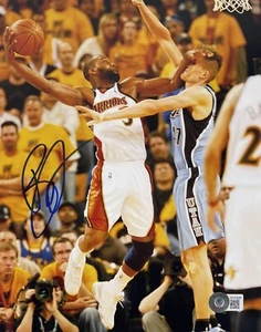 FOTO FIRMADA POR BARÓN DAVIS AUTOGRAFIADA GUERREROS CLAVADA 8x10 certificado de autenticidad de Beckett Bas Testigo - Imagen 1 de 1
