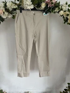 Joules Hesford Chino Chinos Trousers Size 6 20 & 26 Ivory Stone Relaxed NEW OB14 - Picture 1 of 4