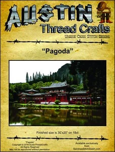 Pagoda de AustinThreadCrafts patrón de punto de cruz - Imagen 1 de 3