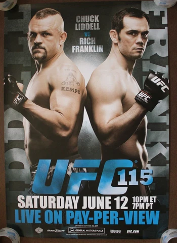 Official UFC 115 - Liddell vs Franklin Poster 27x39 (Near Mint) Cover