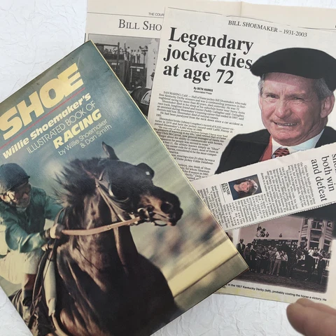 The Shoe-Willie Shoemaker’s Illustrated Book Of Racing + Bonus Jockey Horses Cover