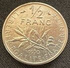 Frankreich 1/2 Franc wählen Sie unter dem Jahrgängen 1970 bis 1995