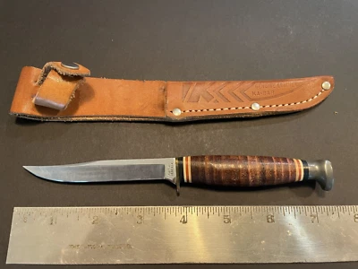 Cuchillo de hoja fija Ka-Bar #1226 con funda Foto 1 de 4