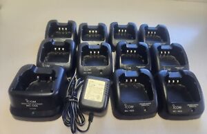 10- ICOM BC-160 RAPID DESK TOP CHARGER & 1- ICOM BC-146 DESK TOP CHARGER