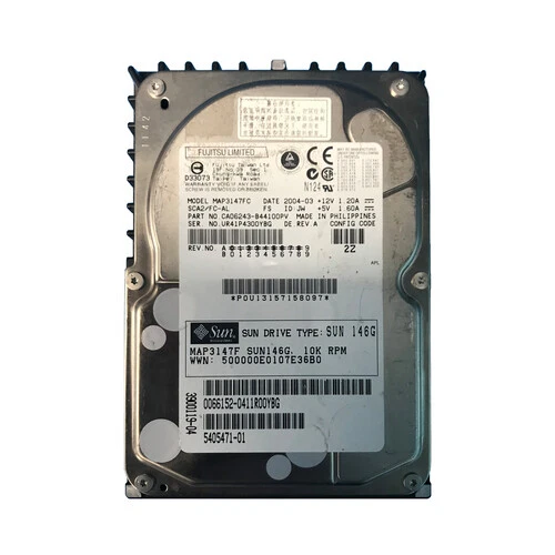 Sun 390-0119 146GB 10K Fibre Channel 3.5" HDD - Image 1 of 1