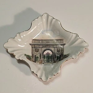 Vtg Shelley Bone China Pin Dish Soldiers Memorial in Bega NSW Australia - Picture 1 of 9